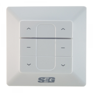 TECLA DE PARED INALAMBRICA 2 CANALES PARA MOTORES TUBULARES SG - SEG