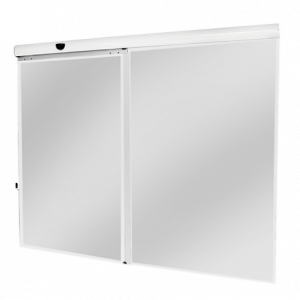 KIT PUERTA AUTOMATICA SLIDER BLDC 4.40M VIDRIO 02 HOJAS- SEG
