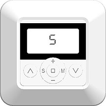 SEG - TRANSMISOR DE PARED DE 5 CANALES CON TIMER